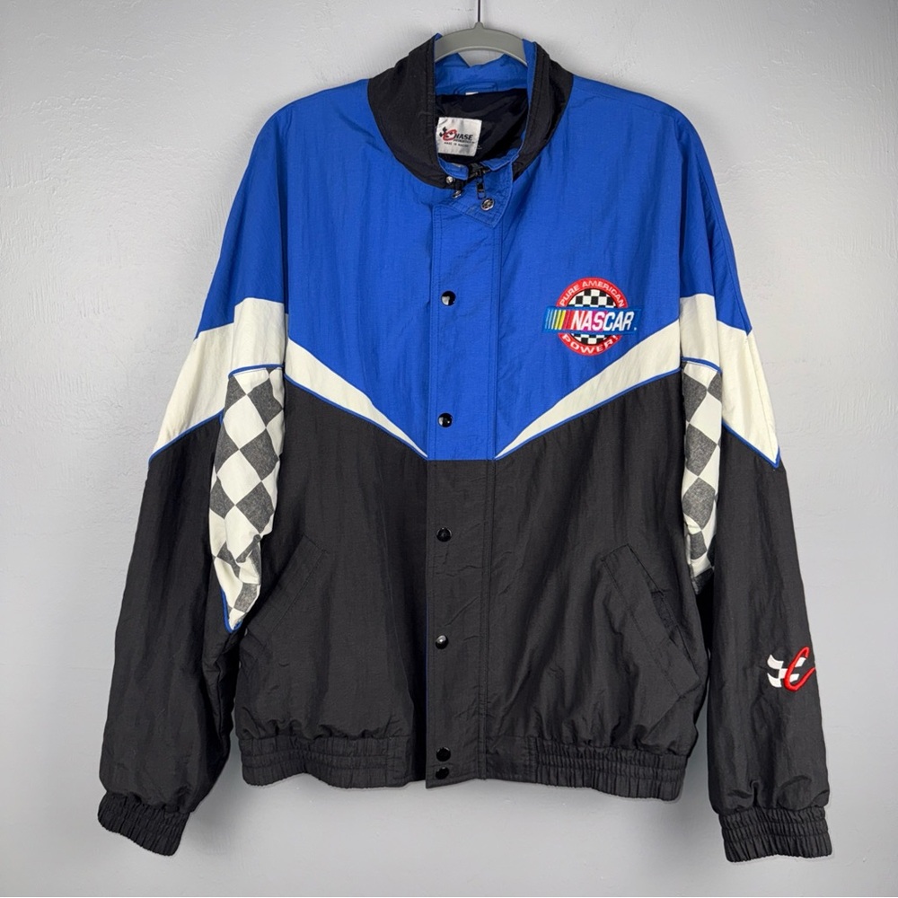 NASCAR Pure American Power Racing Chase Authentics Lightweight Jacket XL Vtg